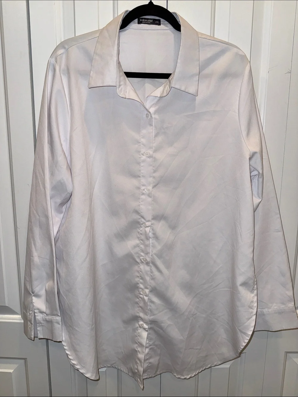 Van Heusen White‎ Button-Down Dress Shirt
